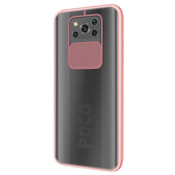 CaseUp Xiaomi Poco X3 Pro Kılıf Camera Swipe Protection Pembe 2